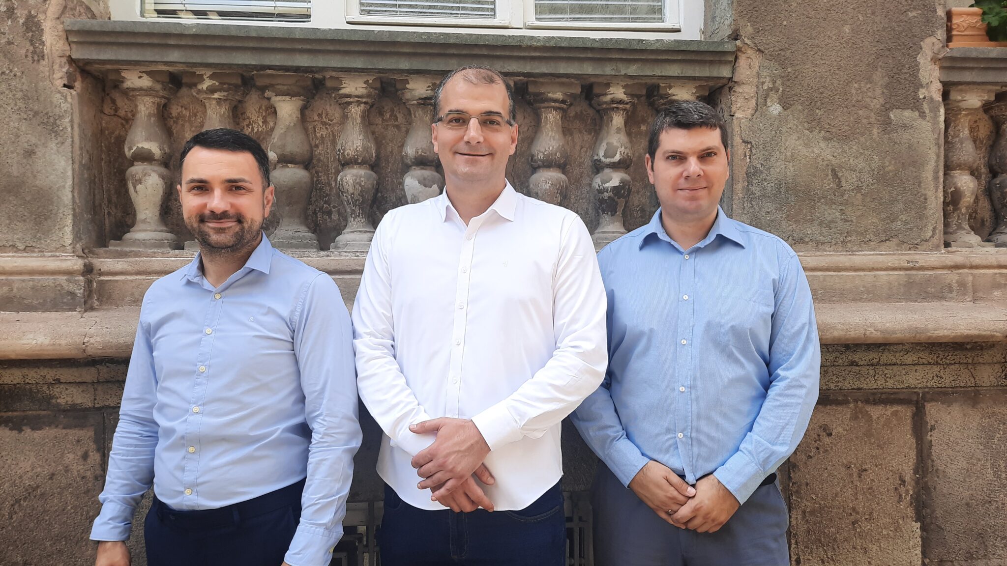 Miloš Nešic, kandidat za predsednika skupštine Opštine, Mladen Đurić predsednik Opštine i Marko Aleksovski, zamenik predsednika Opštine