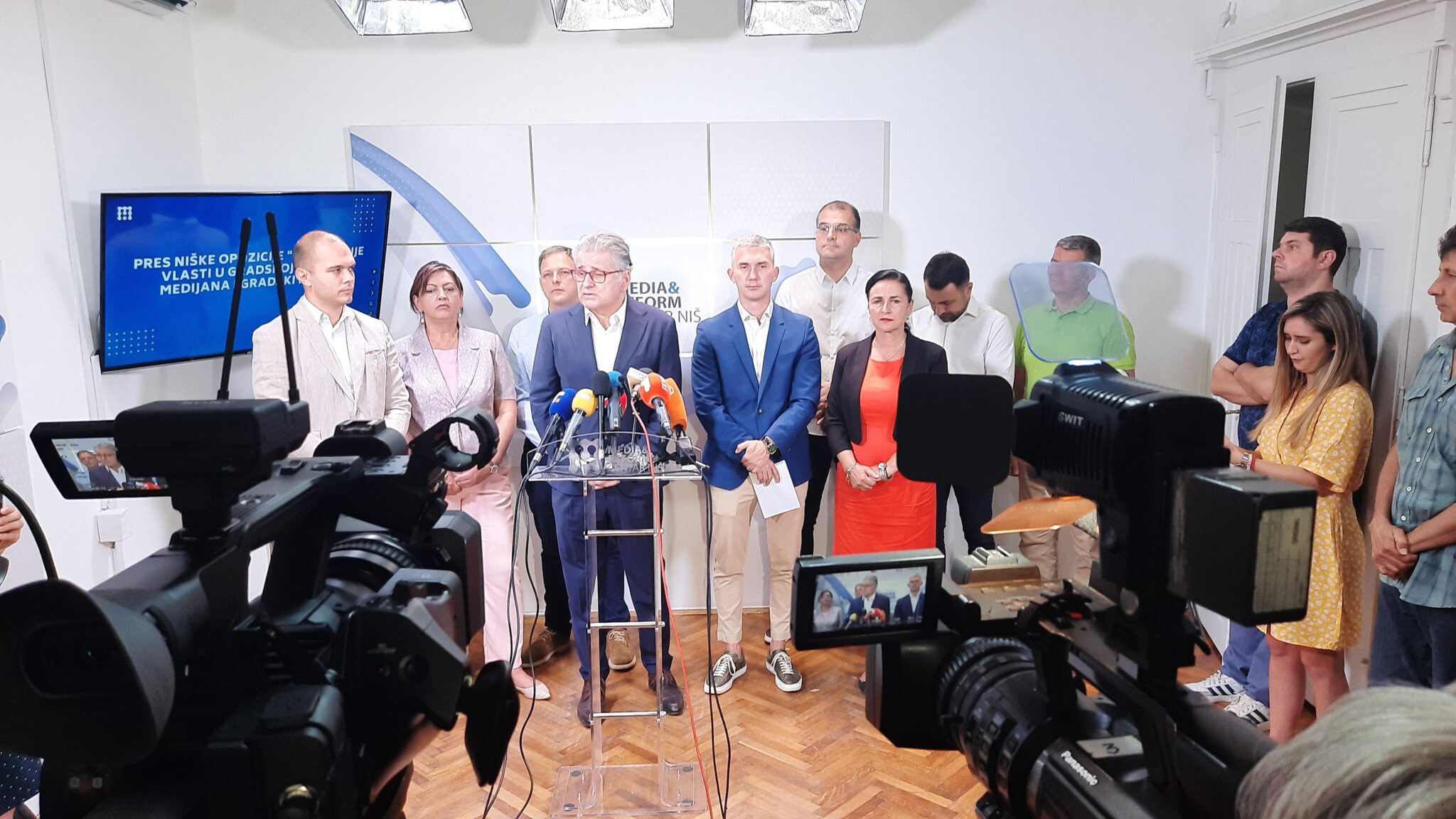  Predstavnici četiri niške opozicione liste; Foto: Niške Vesti/Vodeničarski